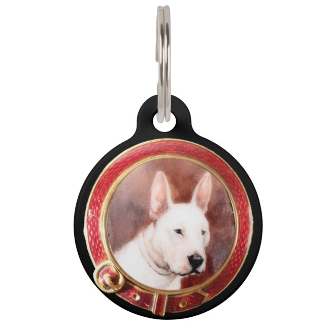 VICTORIAANS MINIATURE DOG PORTRAITS Bull Terrier Huisdierpenning (Voorkant)