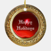 VICTORIAANS MINIATURE DOG PORTRAITS, Bull Terrier Keramisch Ornament (Achterkant)