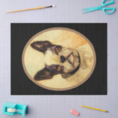 VICTORIAANS MINIATURE DOG PORTRAITS Franse Bulldog Tissuepapier (Craft)