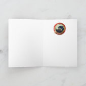 VICTORIAANS MINIATURE DOG PORTRAITS Irish Greyhoun Feestdagen Kaart (Binnen)