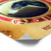 VICTORIAANS MINIATURE DOG PORTRAITS Irish Greyhoun Poster (Hoek)