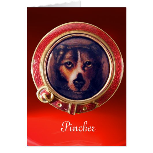 VICTORIAANS MINIATURE DOG PORTRAITS Pincher (Voorkant)