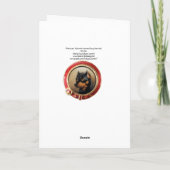 VICTORIAANS MINIATURE DOG PORTRAITS Pincher Feestdagen Kaart (Achterkant)