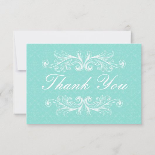 Victoriaans Mint Dank u kaarten (Achterkant)