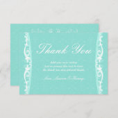 Victoriaans Mint Dank u kaarten (Voorkant / Achterkant)