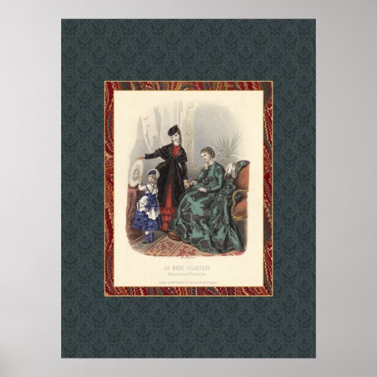  Victoriaans Mode — Antiek afdrukken Poster (Voorkant)