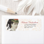 Victoriaans Mode Bord Detail - Beautiful Lady Etiket (Insitu)