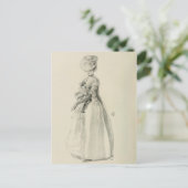 Victoriaans Mode Briefkaart (Staand voorkant)