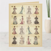 Victoriaans Mode Dames in de klas  dress Kaart (Voorkant)