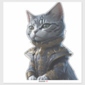 Victoriaans Mode Kat Sticker (Vel)