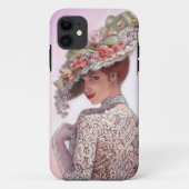  Victoriaans Mode Meisje iPhone 5 Hoesje (Achterkant)