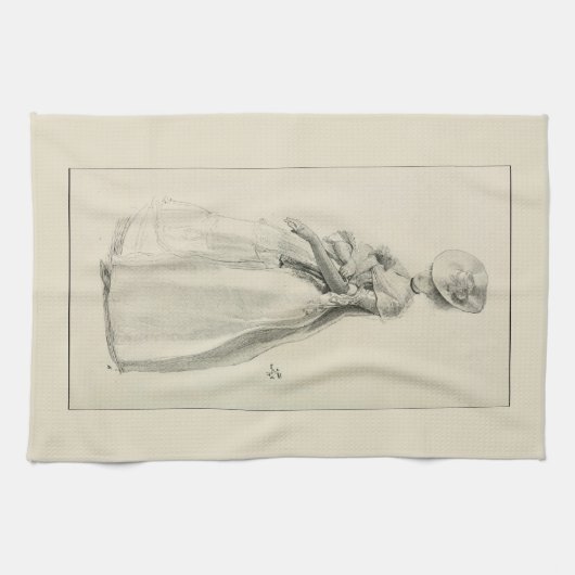 Victoriaans Mode Theedoek (Horizontaal)