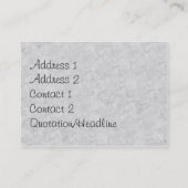 Victoriaans Mode Visitekaartje (Achterkant)