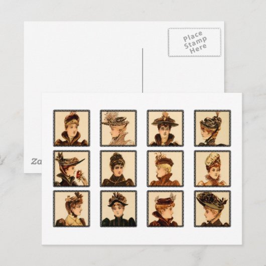 Victoriaans Mode voor dames Briefkaart (Voorkant / Achterkant)
