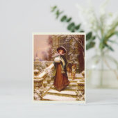 Victoriaans Mode, WinterRoyaliteit Briefkaart (Staand voorkant)