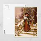 Victoriaans Mode, WinterRoyaliteit Briefkaart (Voorkant / Achterkant)