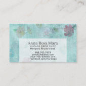 **  Victoriaans moderne grunge bloem Visitekaartje (Achterkant)