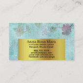 *~*  Victoriaans moderne grunge bloem Visitekaartje (Achterkant)