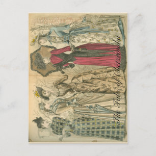 Victoriaans modes briefkaart