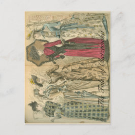 Victoriaans modes briefkaart