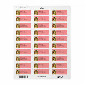 Victoriaans Modes Daffodil Retouradres Label (Full Sheet)