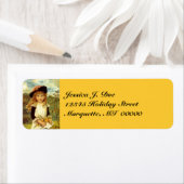 Victoriaans Modes Daffodil Retouradres Label (Insitu)