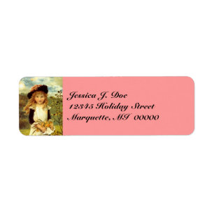 Victoriaans Modes Daffodil Return address Label