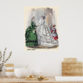 Victoriaans Modes voor verbrijzeling van briden Po Poster (Keuken)