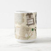  Victoriaans modieuze schattige stickers thee Koffiemok (Center)