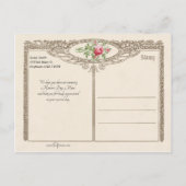 Victoriaans moeder en dochter Feestdagenkaart (Achterkant)