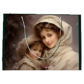 Victoriaans moeder en kind groot cadeauzakje (Achterkant)