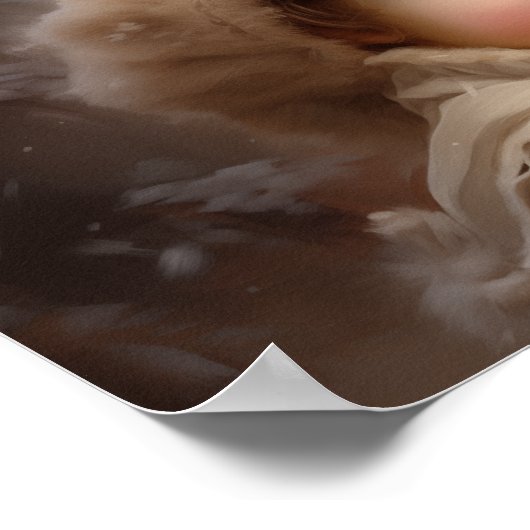 Victoriaans moeder en kind poster (Hoek)