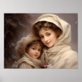 Victoriaans moeder en kind poster (Voorkant)
