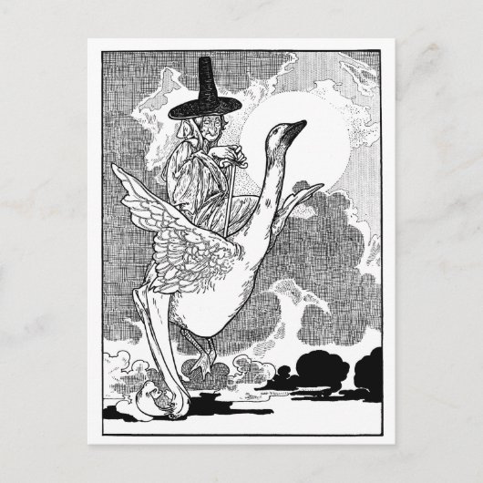  Victoriaans Moeder Goose door Charles Robinson Briefkaart (Voorkant)