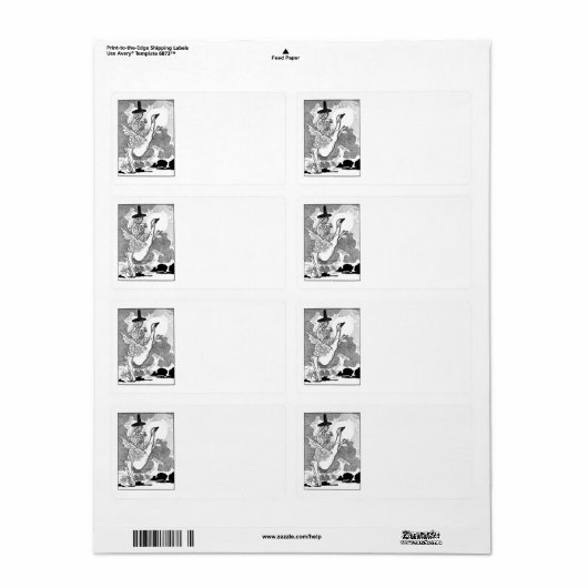  Victoriaans Moeder Goose door Charles Robinson Etiket (Full Sheet)