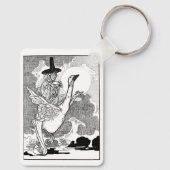 Victoriaans Moeder Goose door Charles Robinson Sleutelhanger (Achterkant)