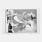  Victoriaans Moeder Goose door Charles Robinson Theedoek (Horizontaal)