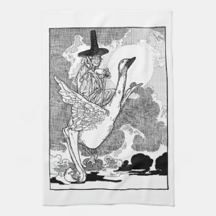  Victoriaans Moeder Goose door Charles Robinson Theedoek