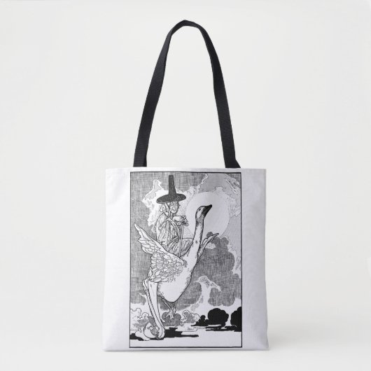 Victoriaans Moeder Goose door Charles Robinson Tote Bag (Voorkant)