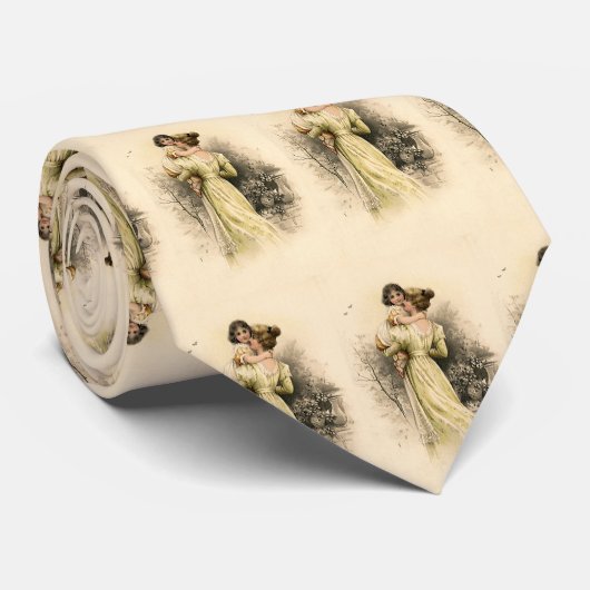  Victoriaans moeder Toddler Girl Stropdas (Opgerold)