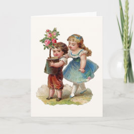 Victoriaans Moederdag Wenskaart. Kaart