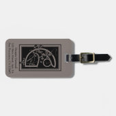 Victoriaans monogram Elegant Letter G Bagagelabel (Voorkant horizontaal)