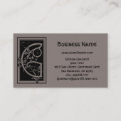  Victoriaans monogram Elegant Letter G Visitekaartje (Voorkant)