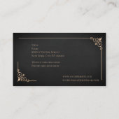 Victoriaans Monogram Visitekaartje (Achterkant)