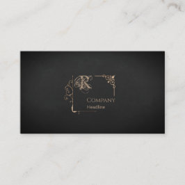 Victoriaans Monogram Visitekaartje