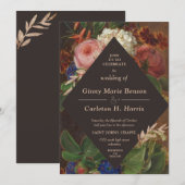 Victoriaans Moody Fine Art Floral Kaart (Voorkant / Achterkant)