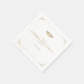 Victoriaans mot Elegante Gotische Bruiloft Servet (Hoek)