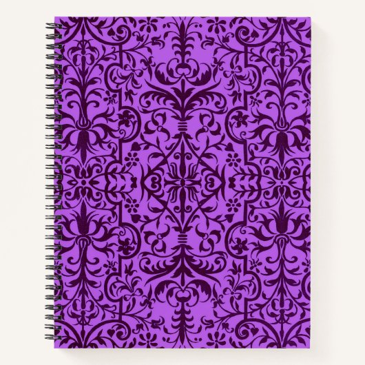 Victoriaans motief in het paars notitieboek (Voorkant)
