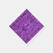 Victoriaans motief in het paars servet (Hoek)