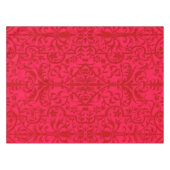 Victoriaans motief in rood tafelkleed (Voorkant (Horizontaal))